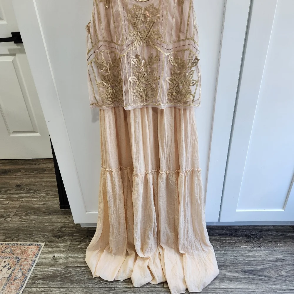 Anthropologie Ryu Maxi Sequin Boho Dress size Small - Picture 11 of 16
